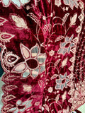 velvet collection with heavy cut work shawl