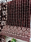 velvet collection with heavy cut work shawl