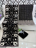 velvet collection with heavy cut work shawl