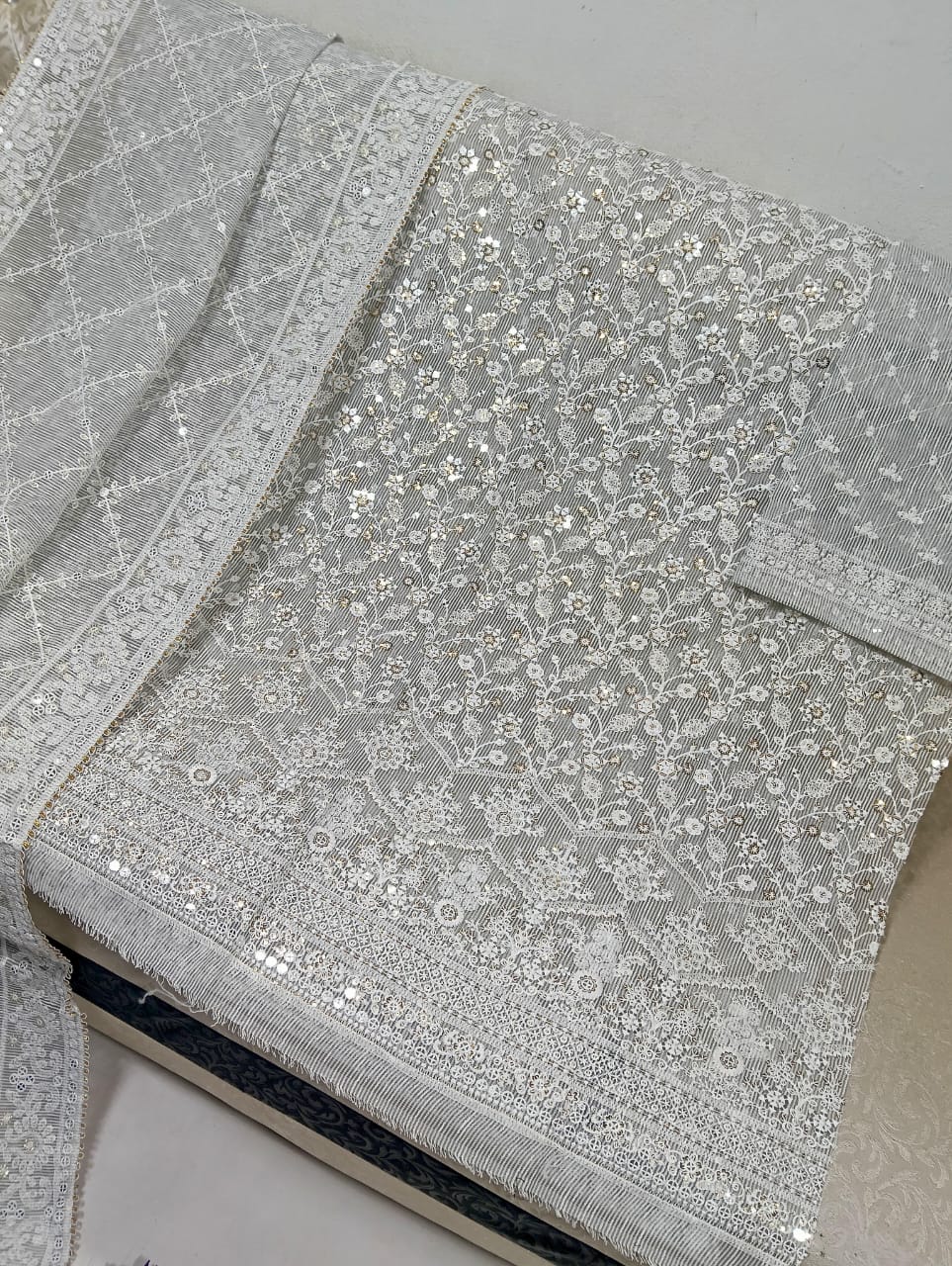 Bareezé style embroidered Khaadi Cotton