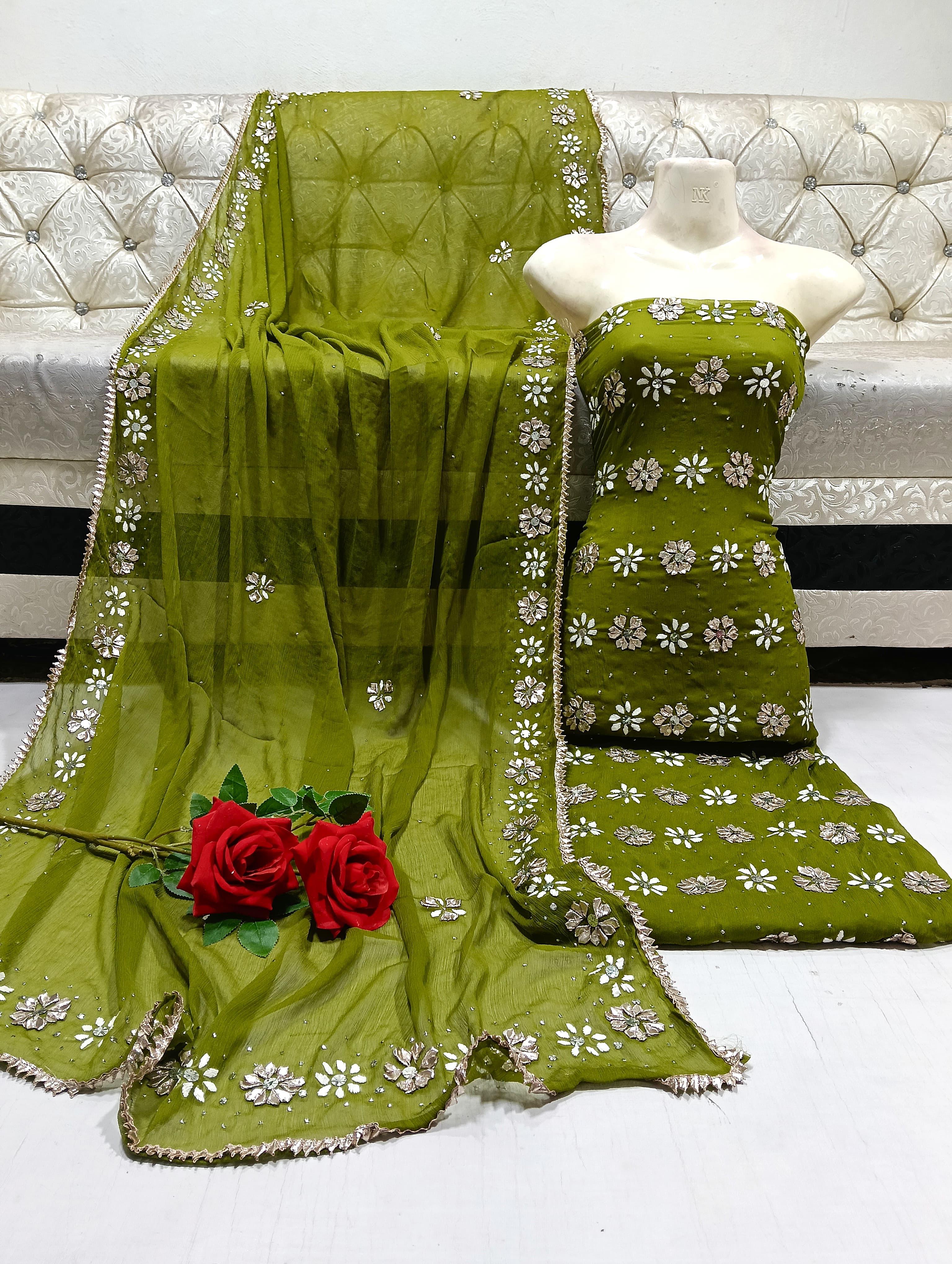 Embroidery gotta soft Bamber chiffon
