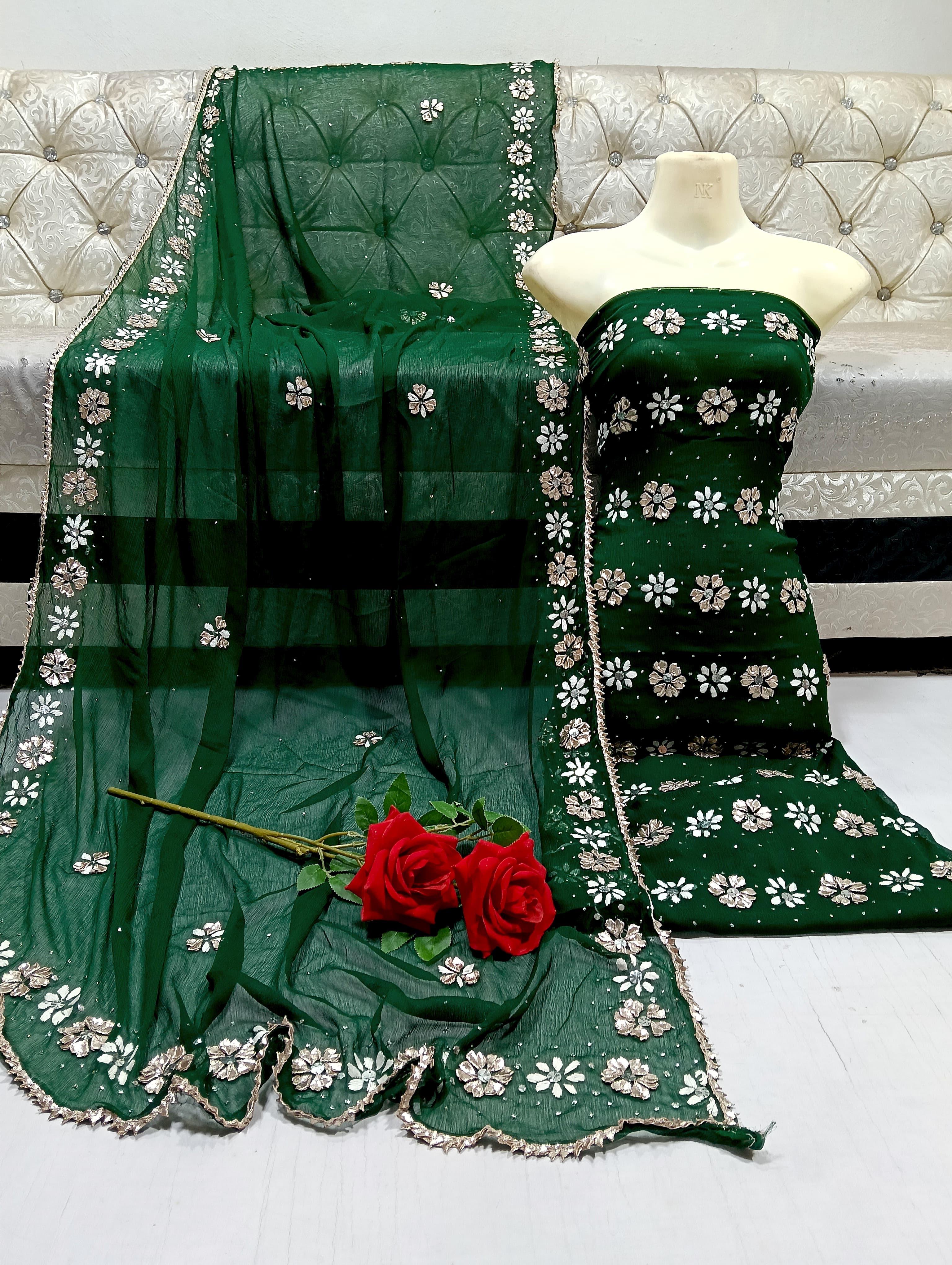 embroidery gotta soft Bamber chiffon