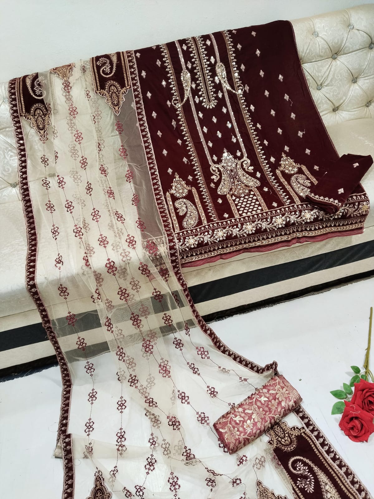 pearls work Micro velvet collection