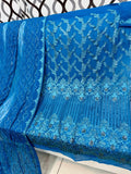 Self embroidery works with sequins 
soft Bamber chiffon