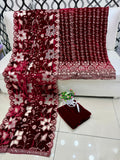 velvet collection with heavy cut work shawl